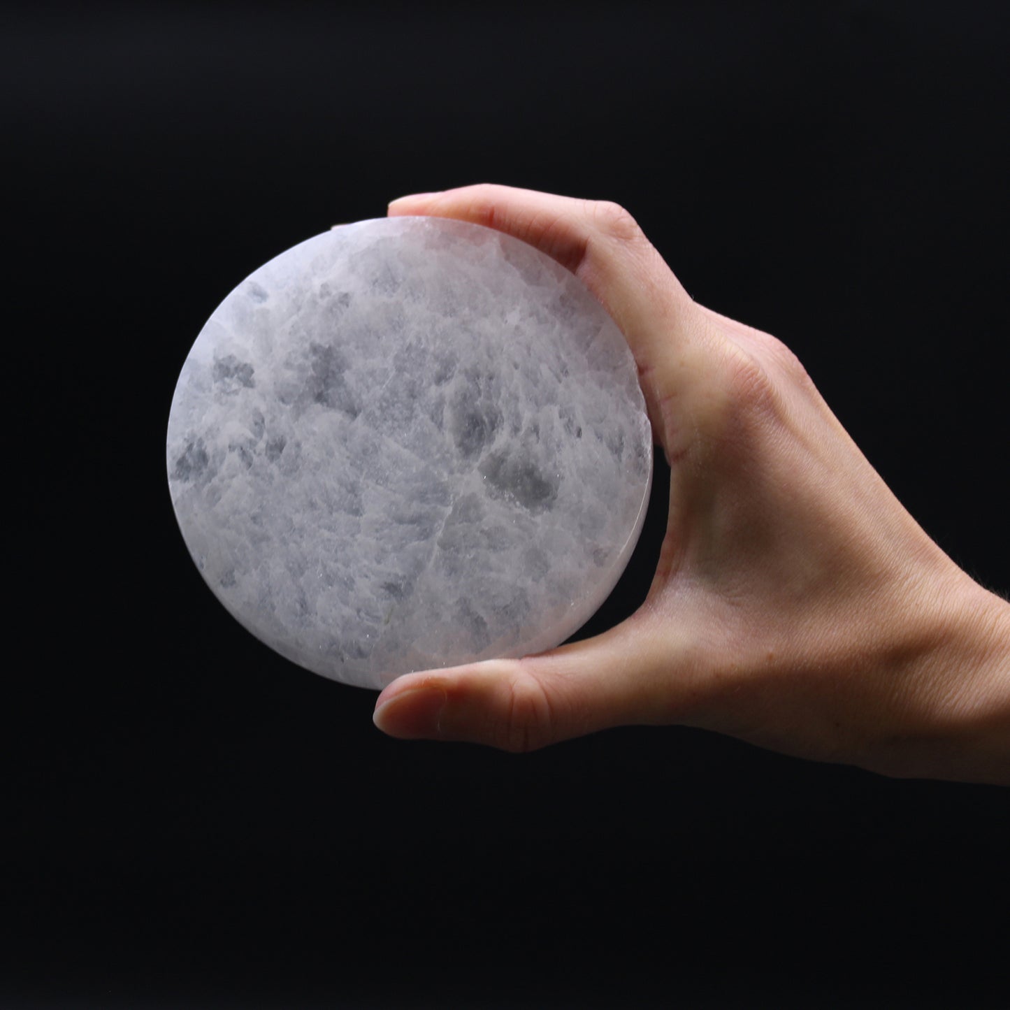 Selenite Medium Charging Plate 10cm - Plain
