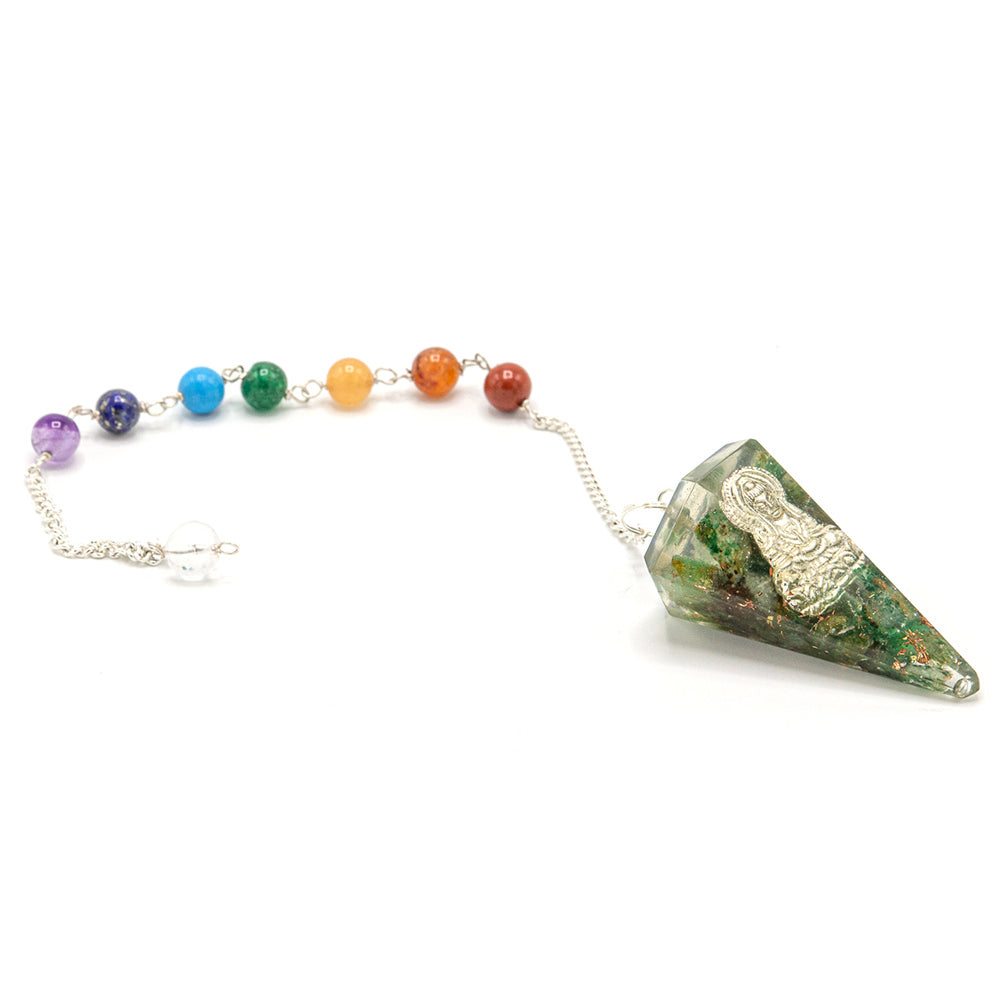 Orgonite Power Chakra Pendulum - Hamsa