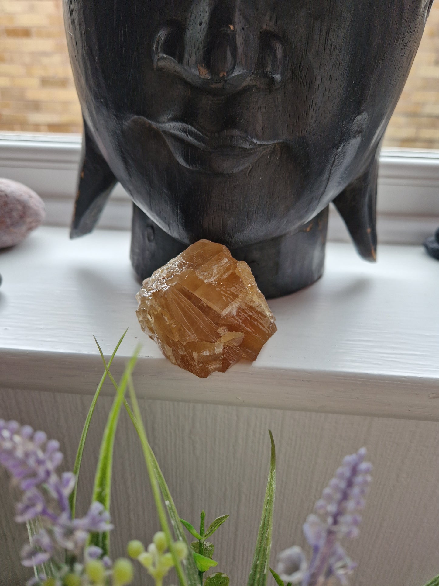 Rough Raw Mexican Honey Calcite Chunk