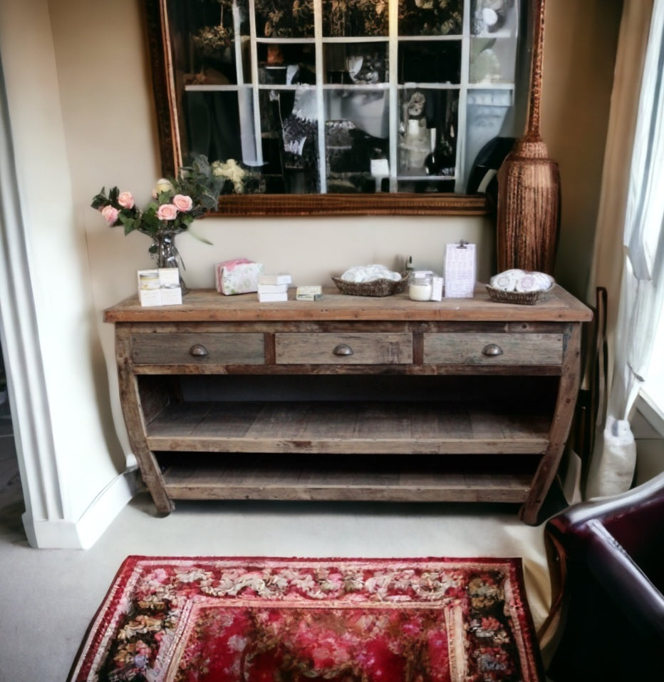 Centerpiece Recycled Wood Table - 180x60x80cm