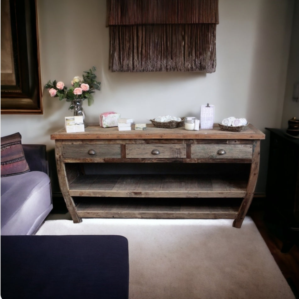 Centerpiece Recycled Wood Table - 180x60x80cm