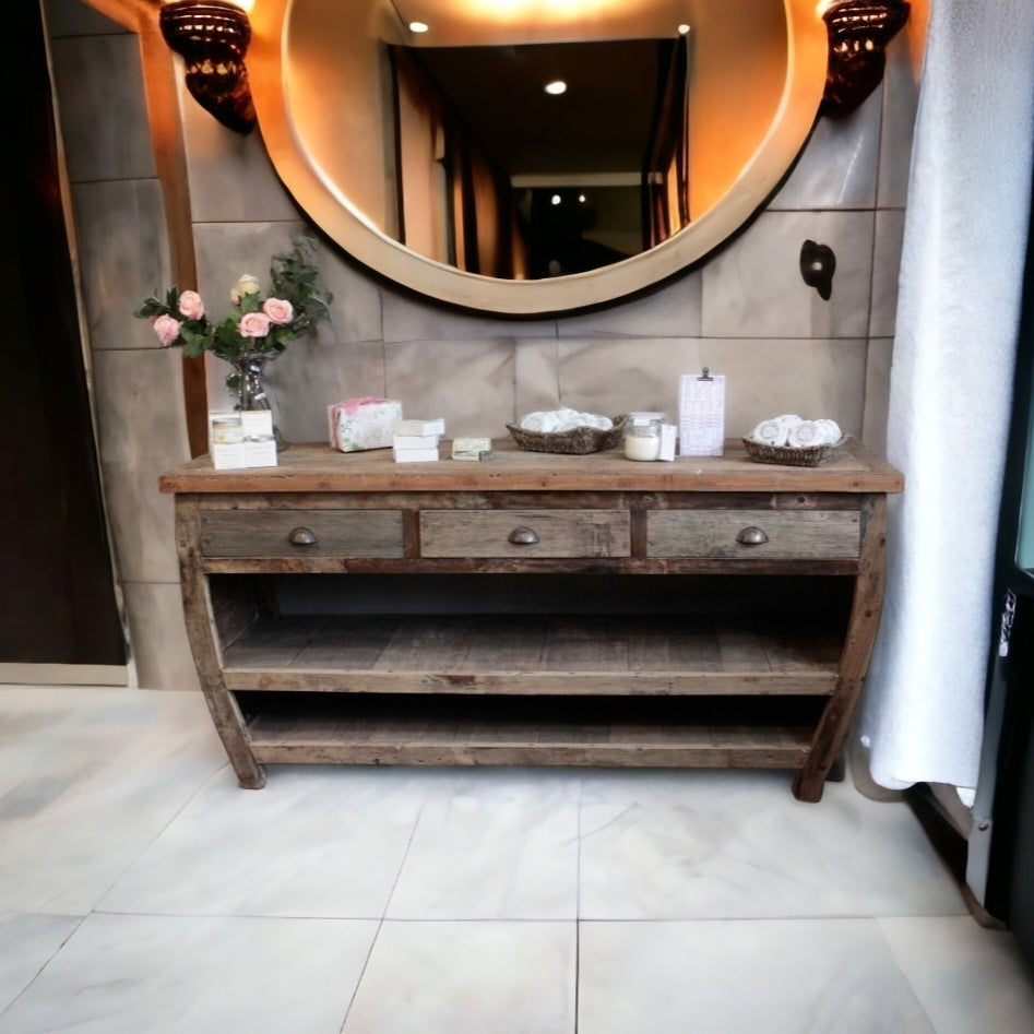 Centerpiece Recycled Wood Table - 180x60x80cm