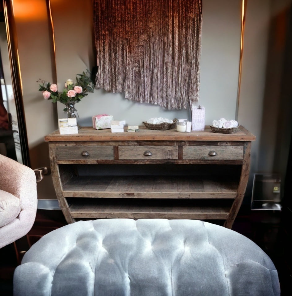 Centerpiece Recycled Wood Table - 180x60x80cm