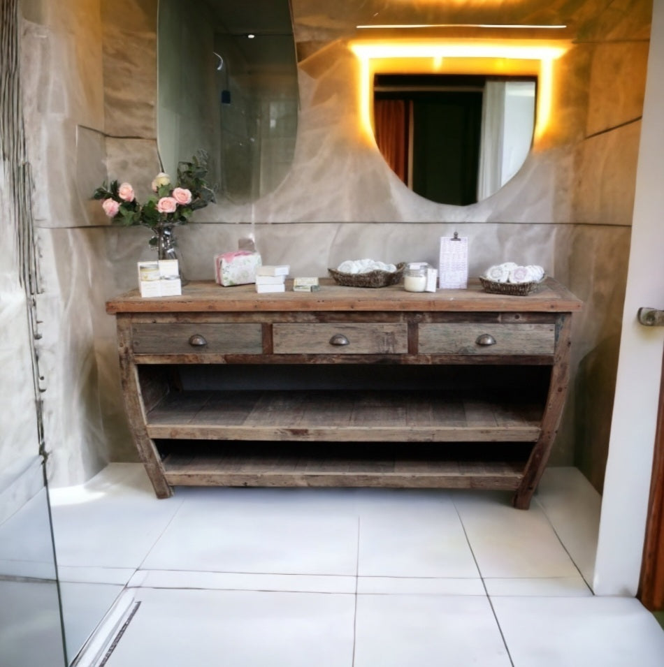 Centerpiece Recycled Wood Table - 180x60x80cm