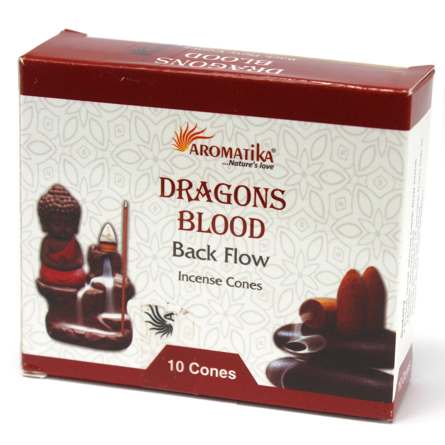 Aromatica Backflow Incense Cones - White Sage, Sandalwood, 7 Chakras, Rose, Dragons Blood