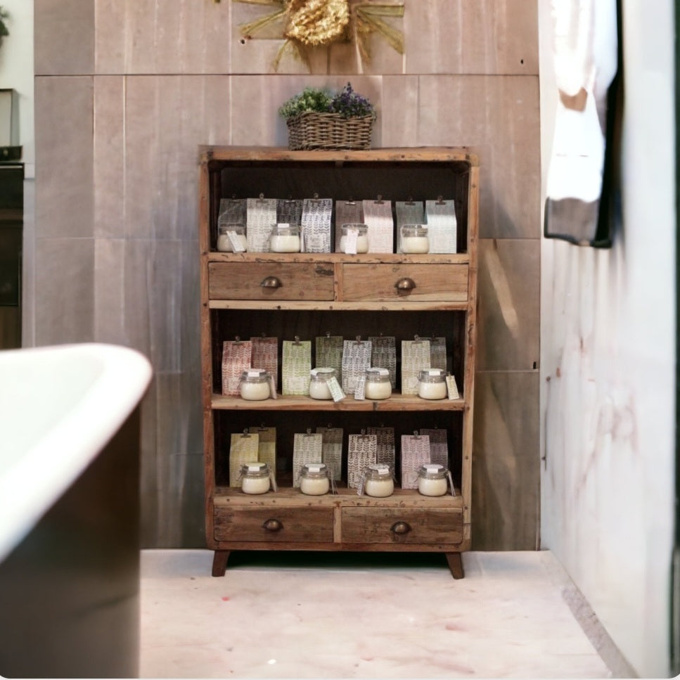 Shelf Display - Recycled Wood - 100x40x160cm
