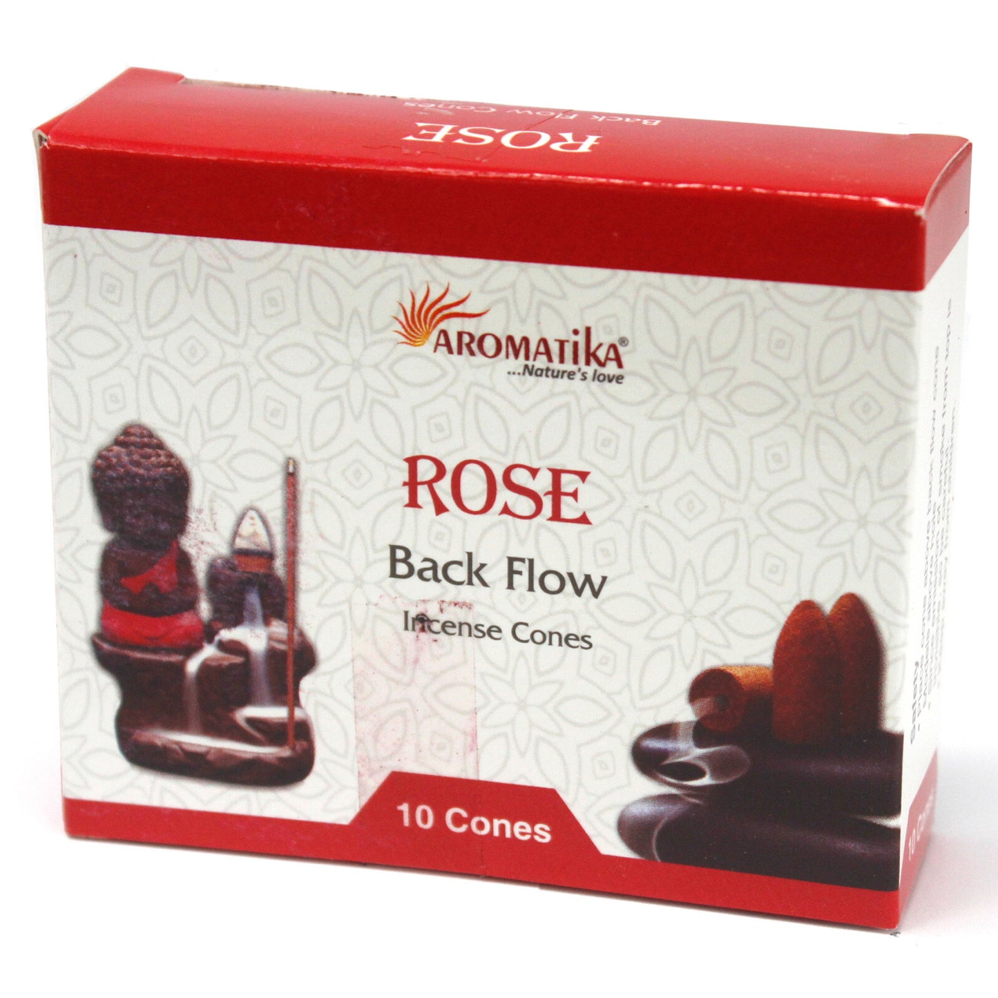Aromatica Backflow Incense Cones - White Sage, Sandalwood, 7 Chakras, Rose, Dragons Blood