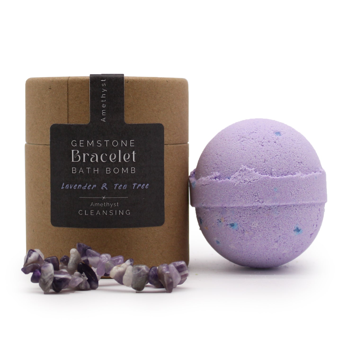 Gem Bracelet Bath Bombs- White Jasper, Sodalite, Rose Quartz, Amethyst, Tiger Eye, Green Aventurine