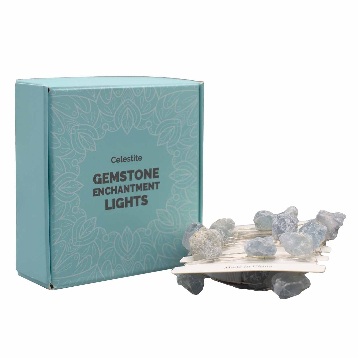 Gemstone Enchantment Lights- Rose Quartz, Celestite, Citrine, Mixed Rocks, Amethyst, Crystal Jade, Himalayam Rock Salt, Orange Jade
