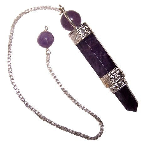 Pendulum - Rose Quartz, Rock Quartz, Amethyst