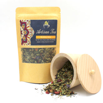 Artisan Tea - 50g Bags- Organic Biodigest Rooibos,Narnaja Black Tea, Cinnamon Black Tea, Dark Brown Magic, Mindful Meditation, Serenity Souk Blend, On Angel Wings