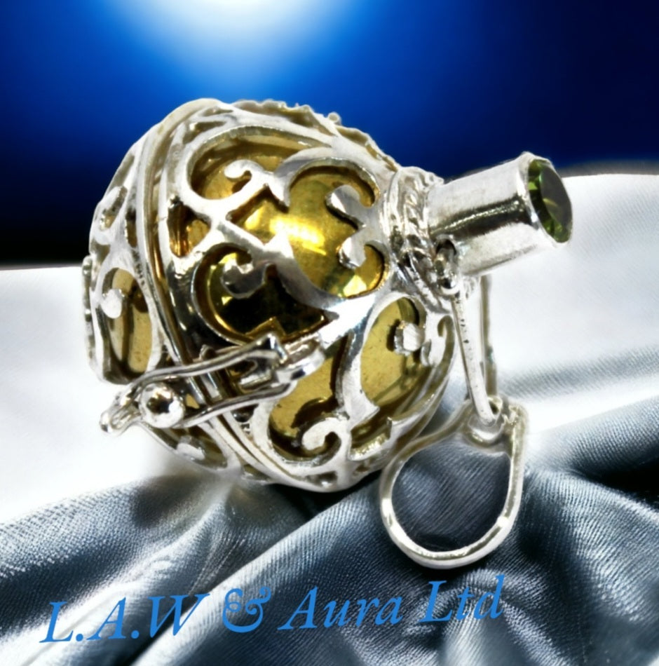 Silver Angel Bell - Healing - 23mm