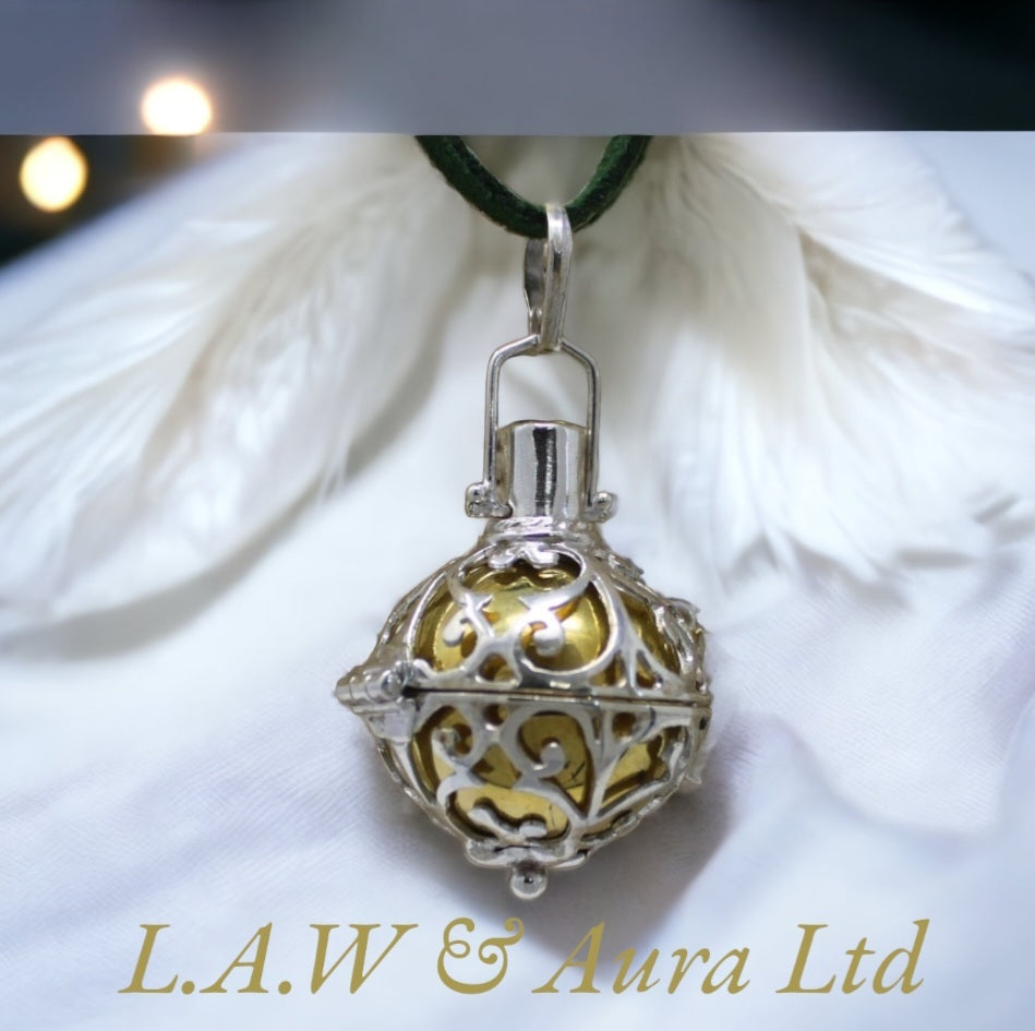 Silver Angel Bell - Healing - 23mm