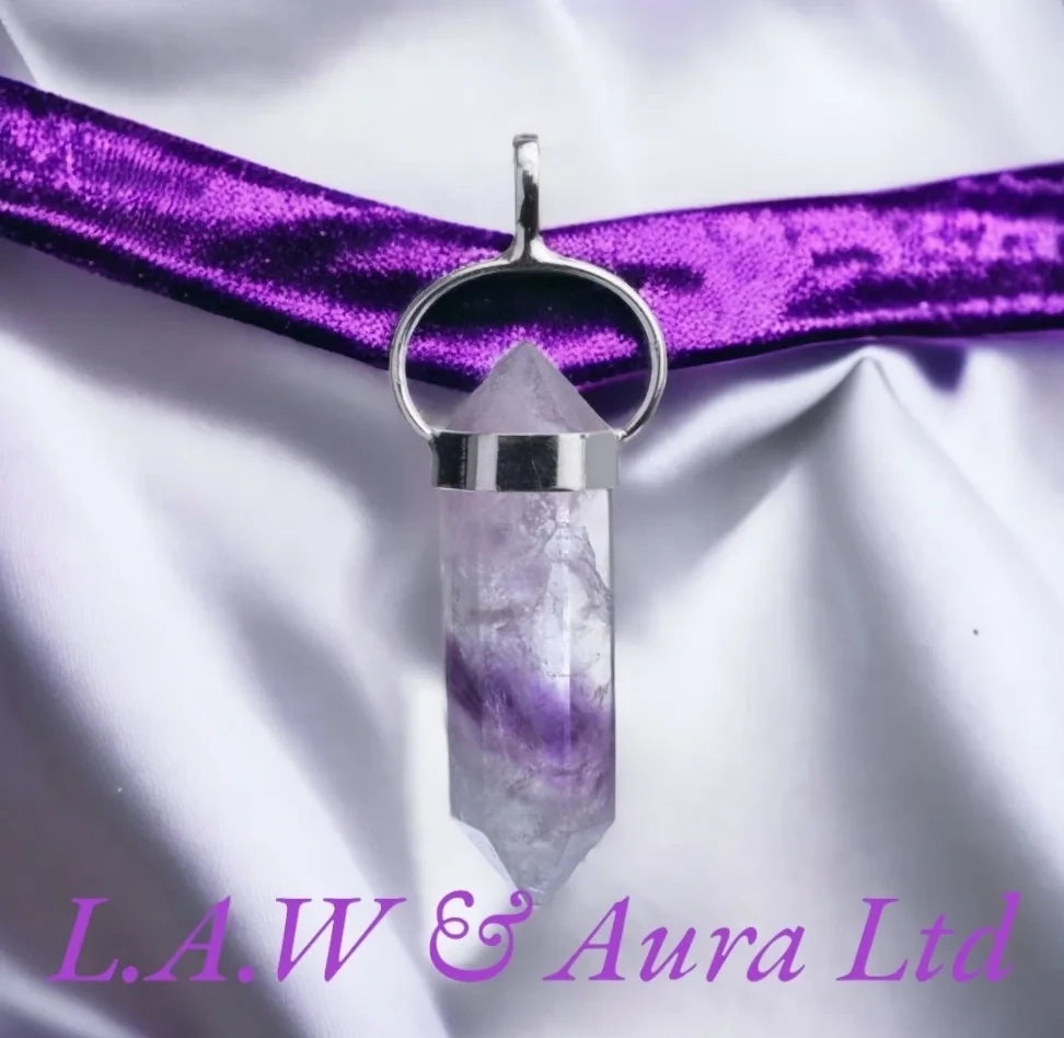 925 Sterling Silver Rainbow Fluorite Pendant