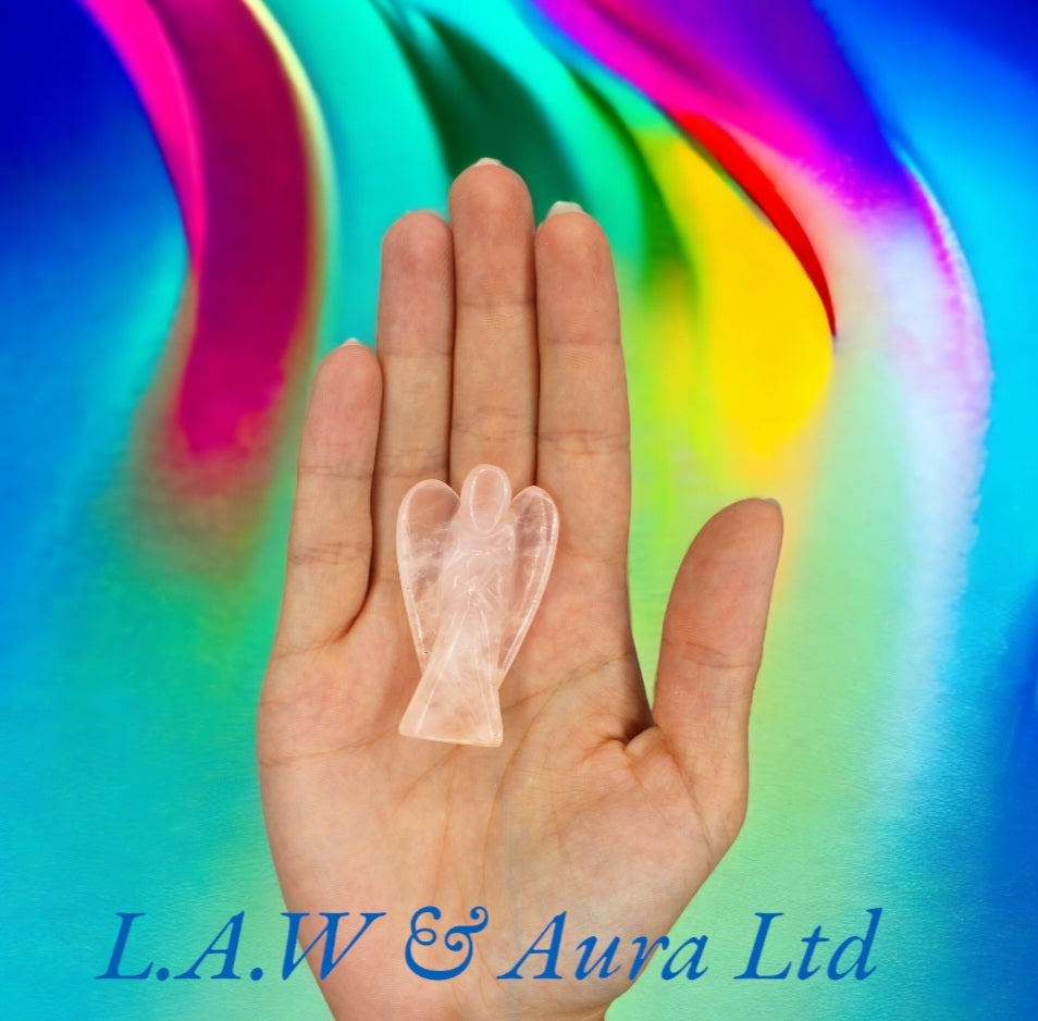 Hand carved Gemstone Angel Figures: Radiate Natural Beauty and Positive Energy