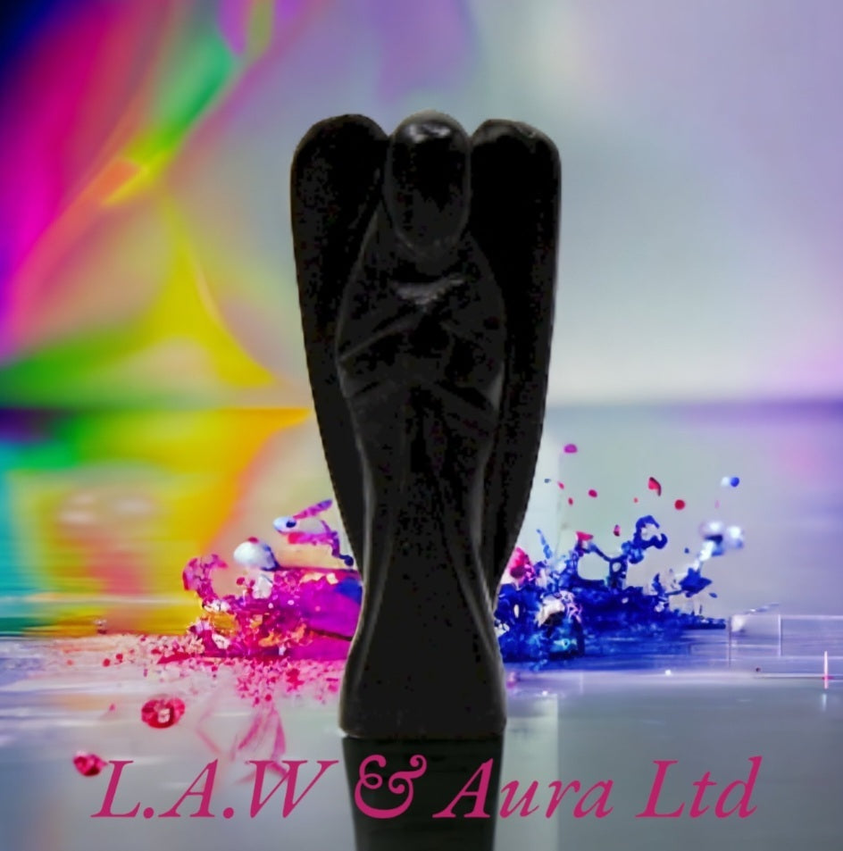 Hand carved Gemstone Angel Figures: Radiate Natural Beauty and Positive Energy