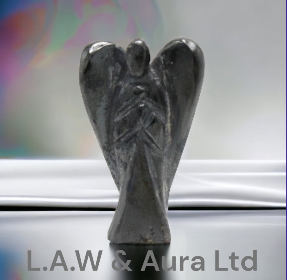 Hand carved Gemstone Angel Figures: Radiate Natural Beauty and Positive Energy