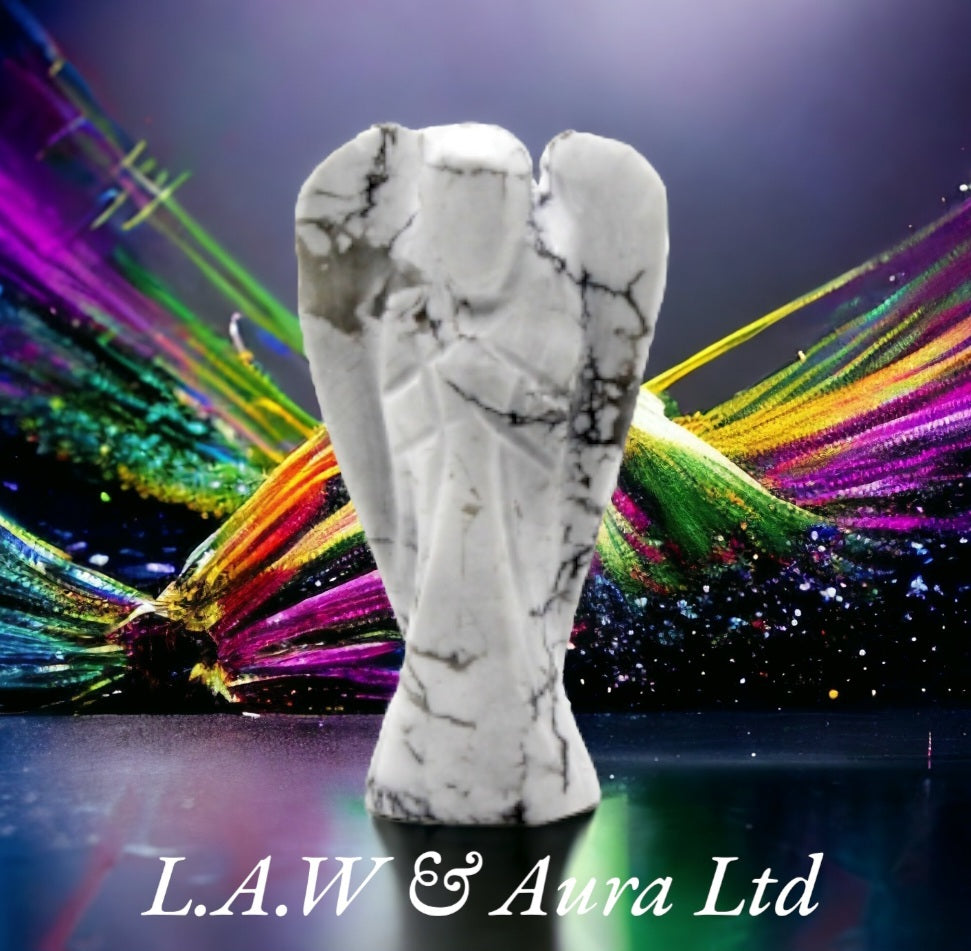 Hand carved Gemstone Angel Figures: Radiate Natural Beauty and Positive Energy