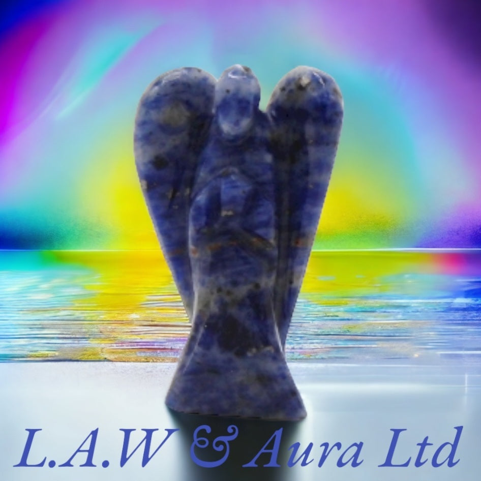 Hand carved Gemstone Angel Figures: Radiate Natural Beauty and Positive Energy