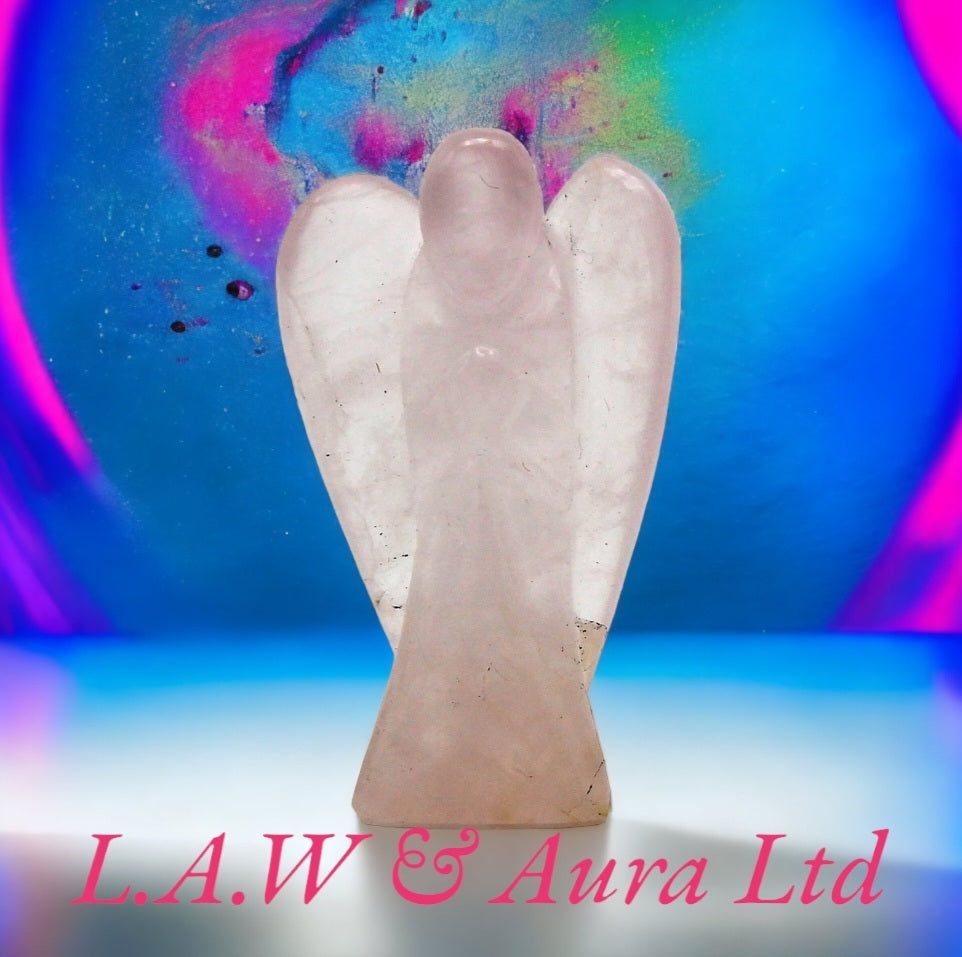 Hand carved Gemstone Angel Figures: Radiate Natural Beauty and Positive Energy