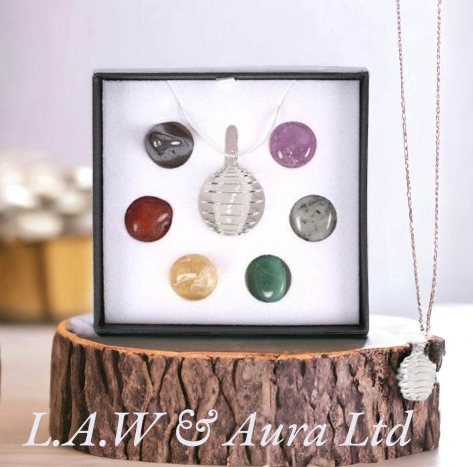 Chakra Crystal Pendant Necklace Kit
