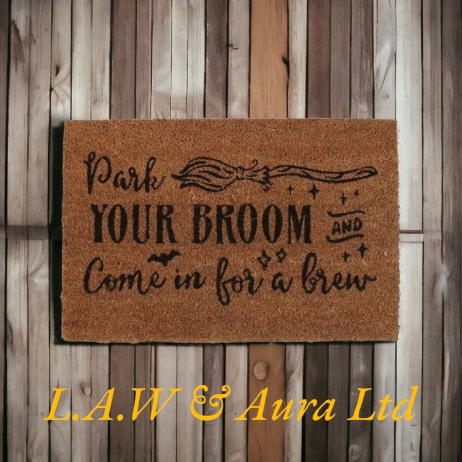 Natural Park Your Broom Doormat