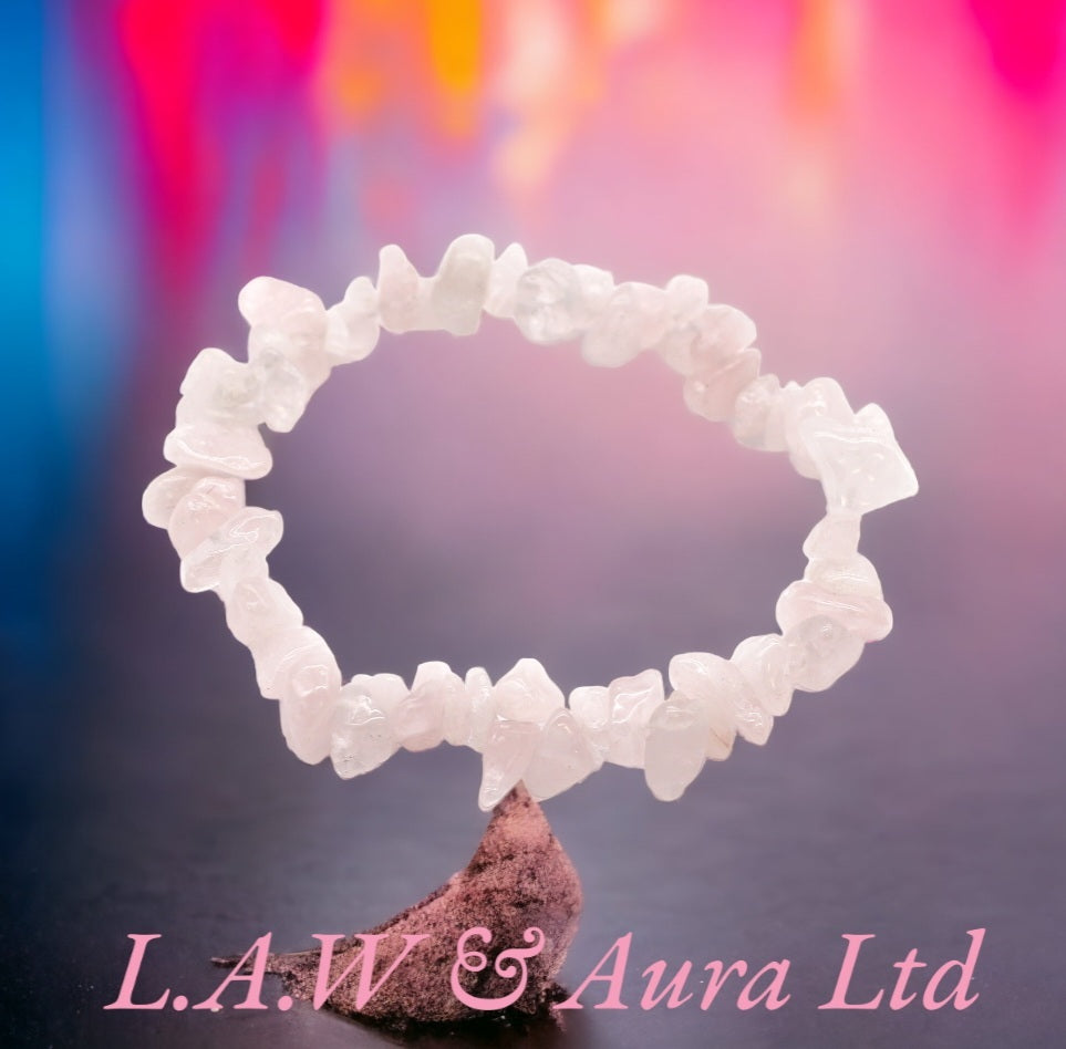 Chipstone Bracelet - Rose Quartz