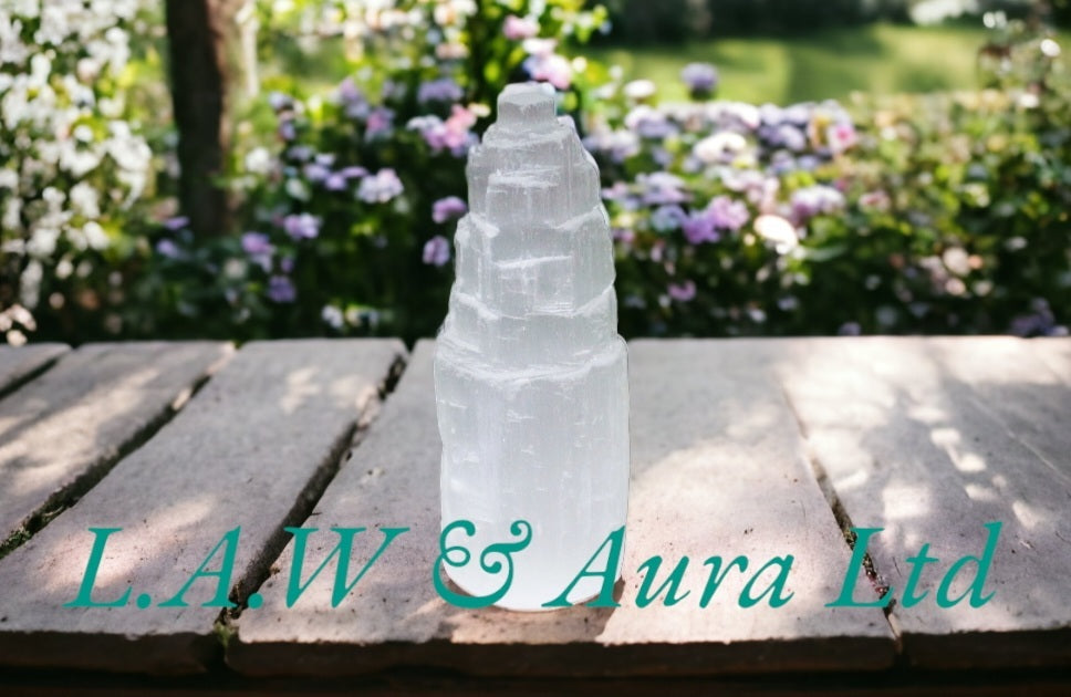Natural Selenite Tower - 10 cm