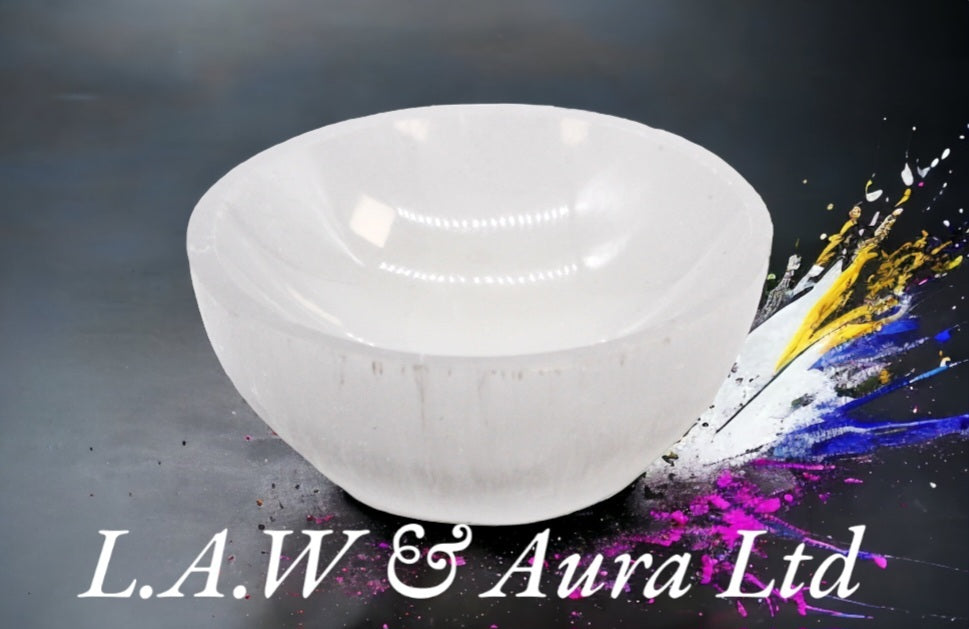 Selenite Round Bowl - 8cm