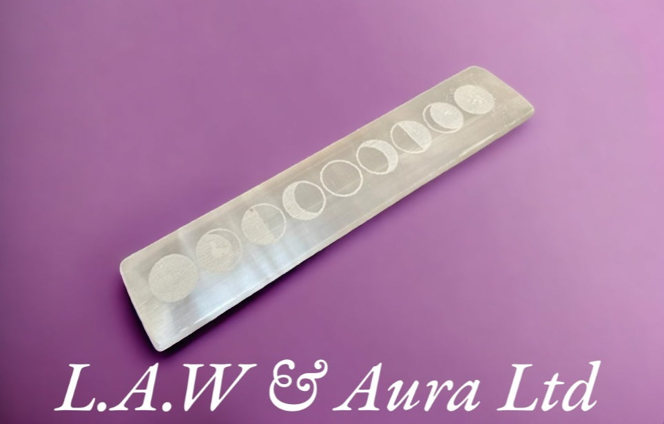 Selenite Flat Bar Charging Plate 20cm - Moon Cycles
