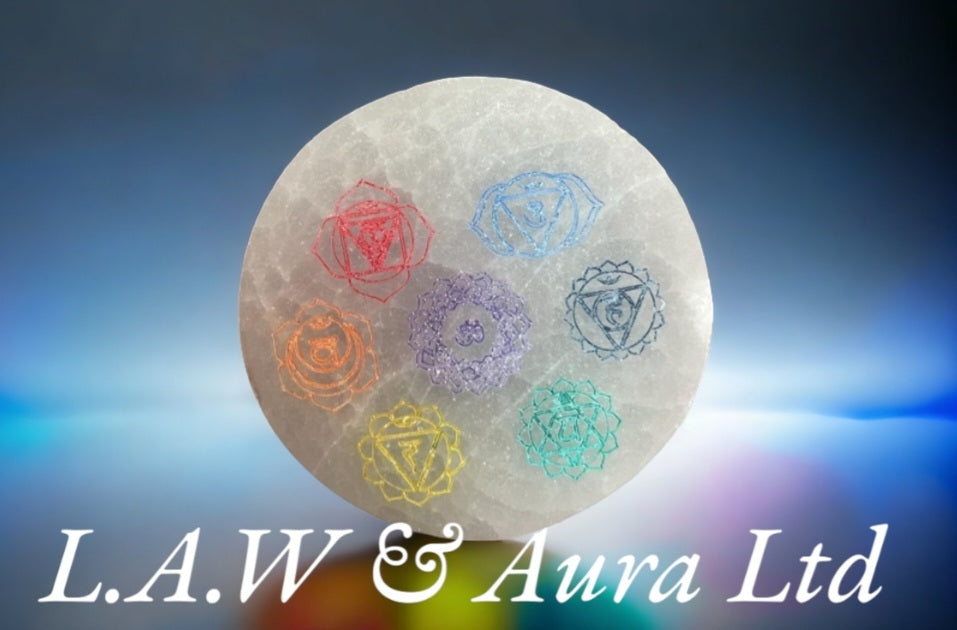 Small Charging Plate 8cm - Chakra Design - colour