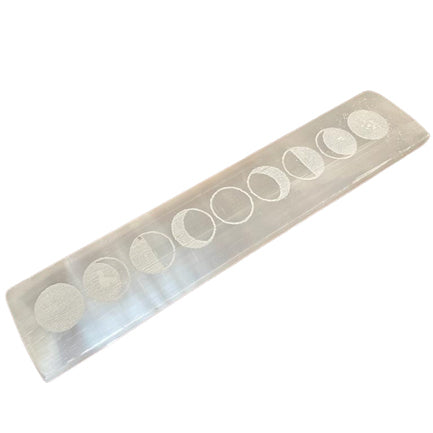 Selenite Flat Bar Charging Plate 20cm - Moon Cycles