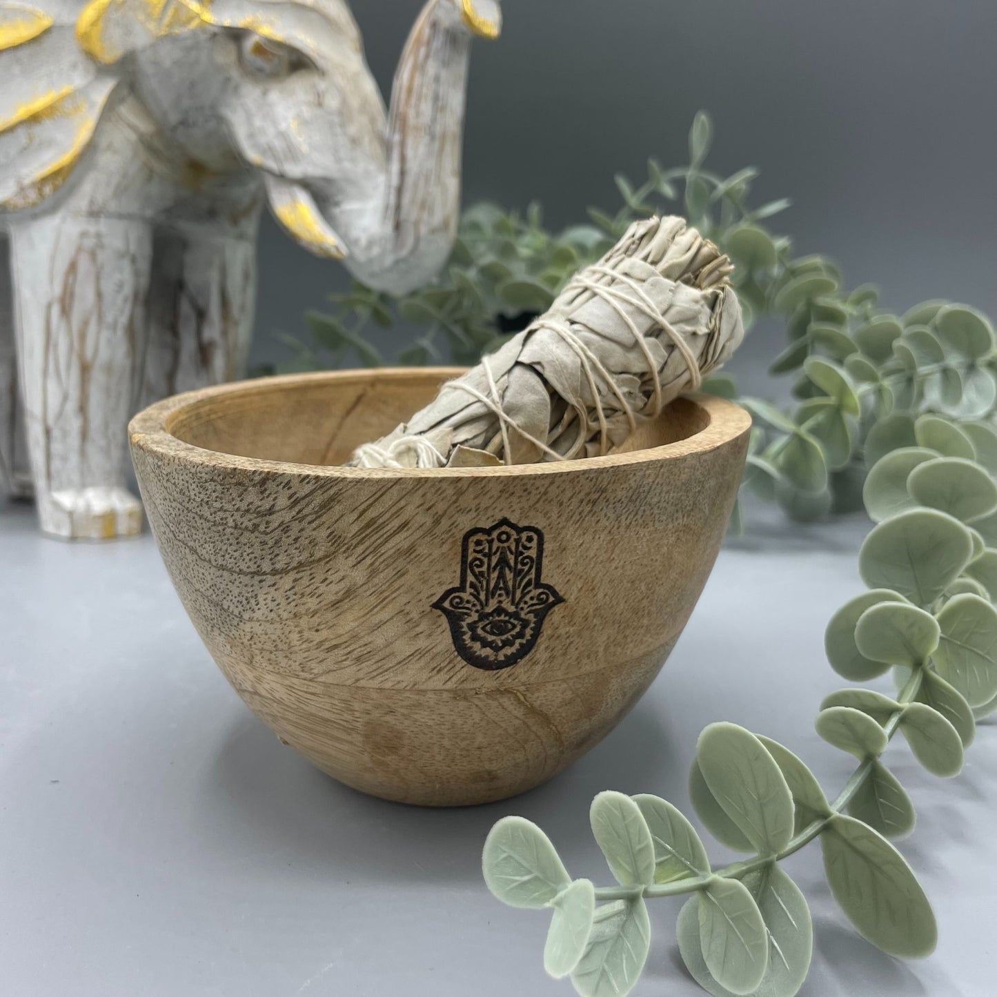 Wooden Smudge and Ritual Offerings Bowl