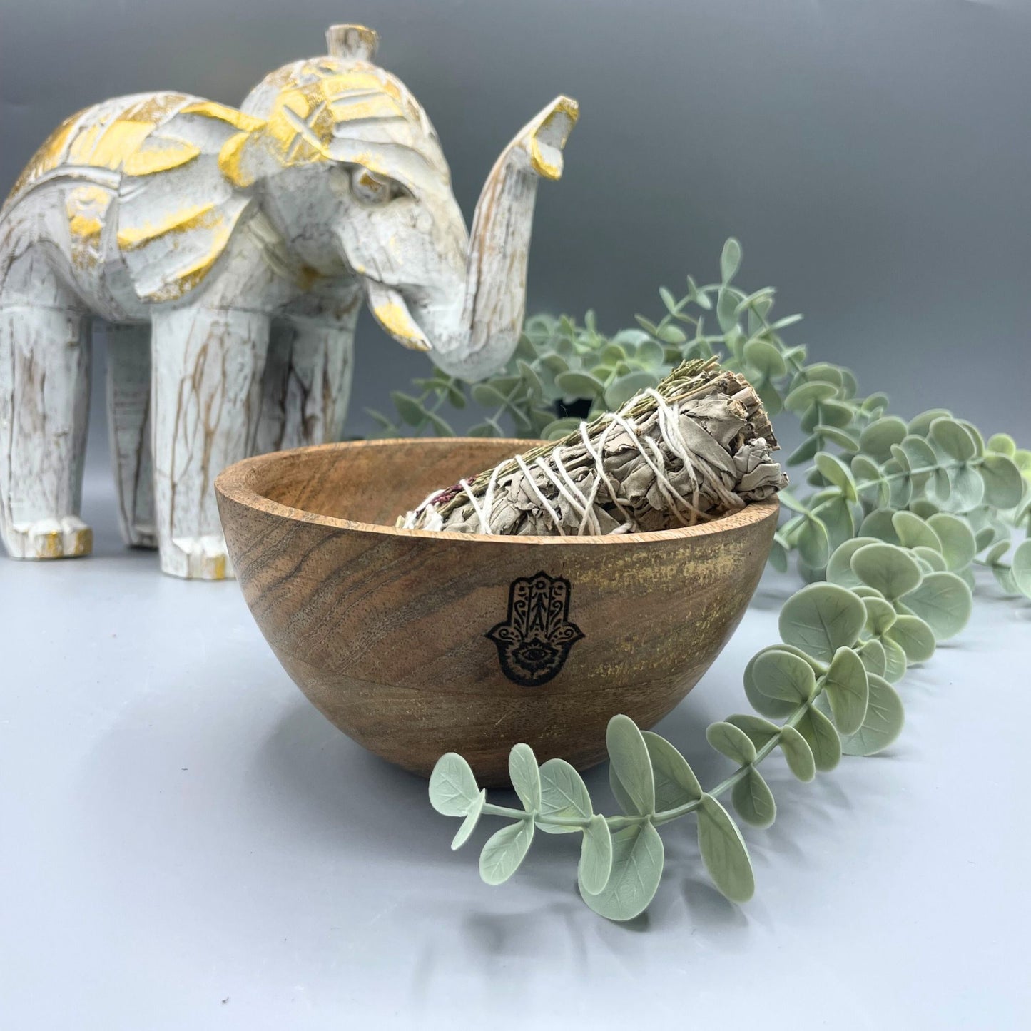 Wooden Smudge and Ritual Offerings Bowl