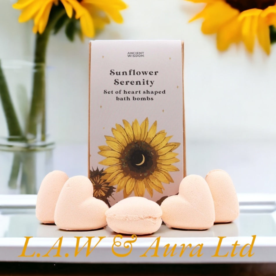 Bath Heart Gift Set - Sunflower Serenity