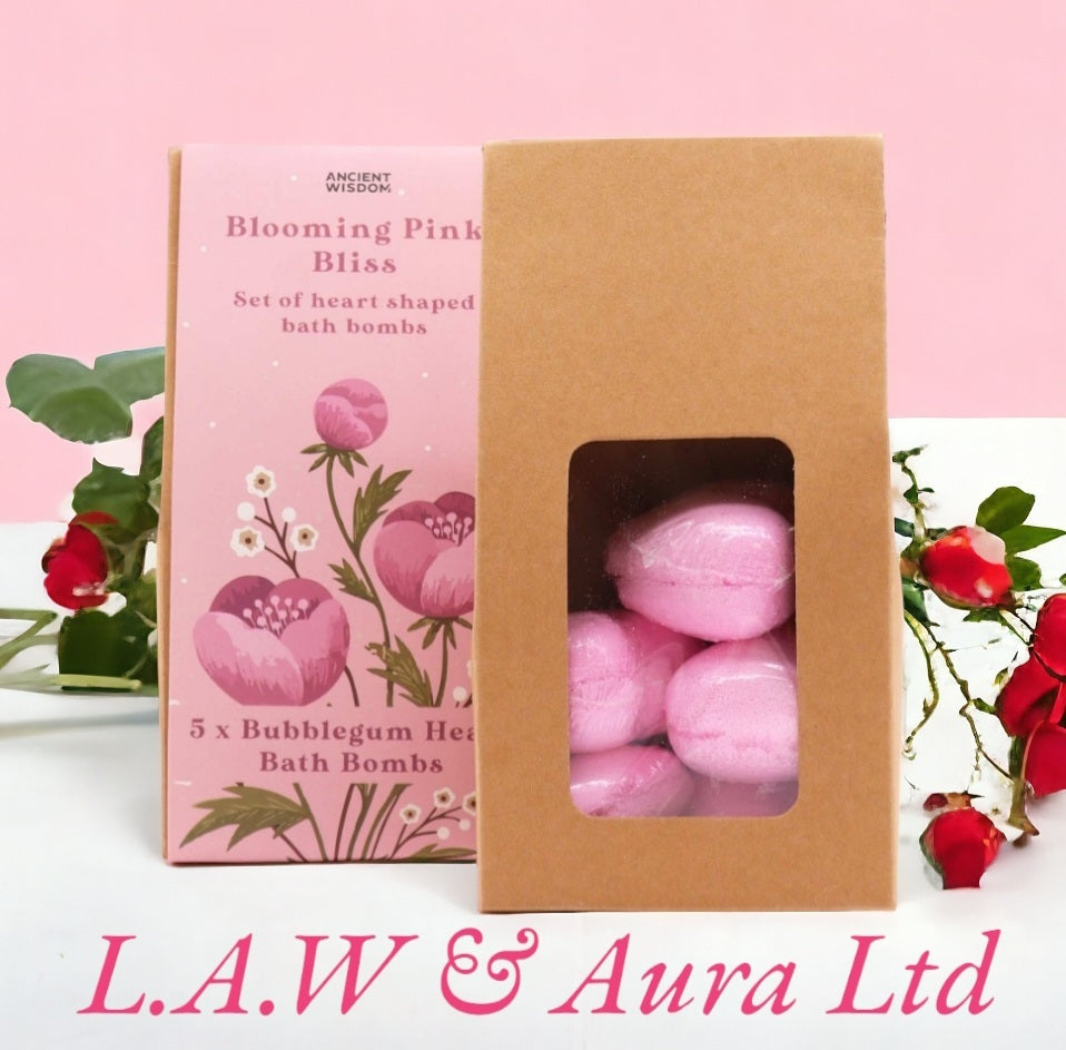 Bath Heart Gift Set - Blooming Pink Bliss