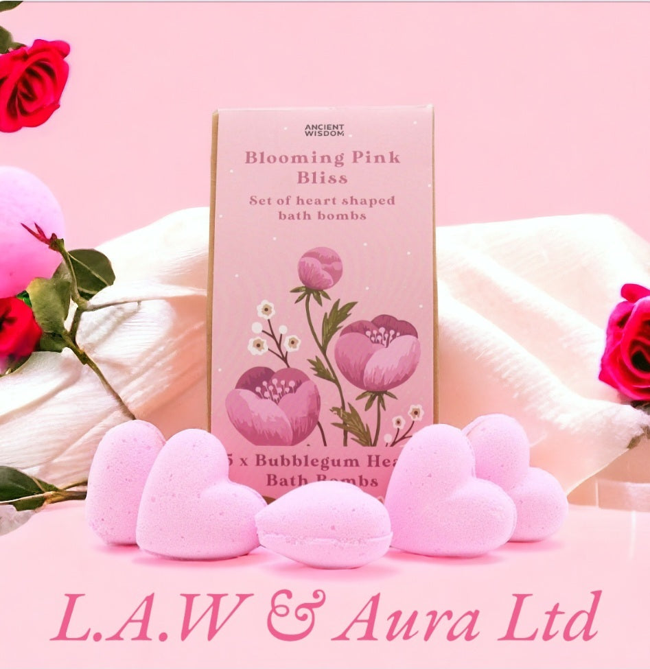 Bath Heart Gift Set - Blooming Pink Bliss