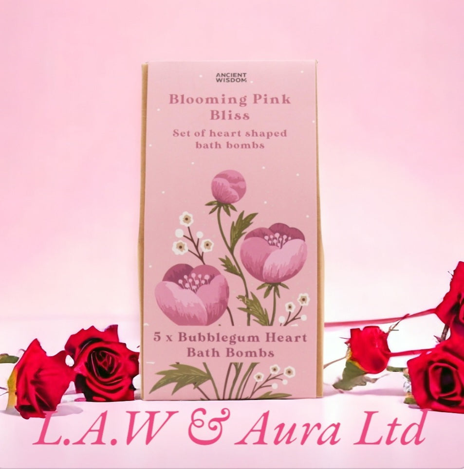 Bath Heart Gift Set - Blooming Pink Bliss