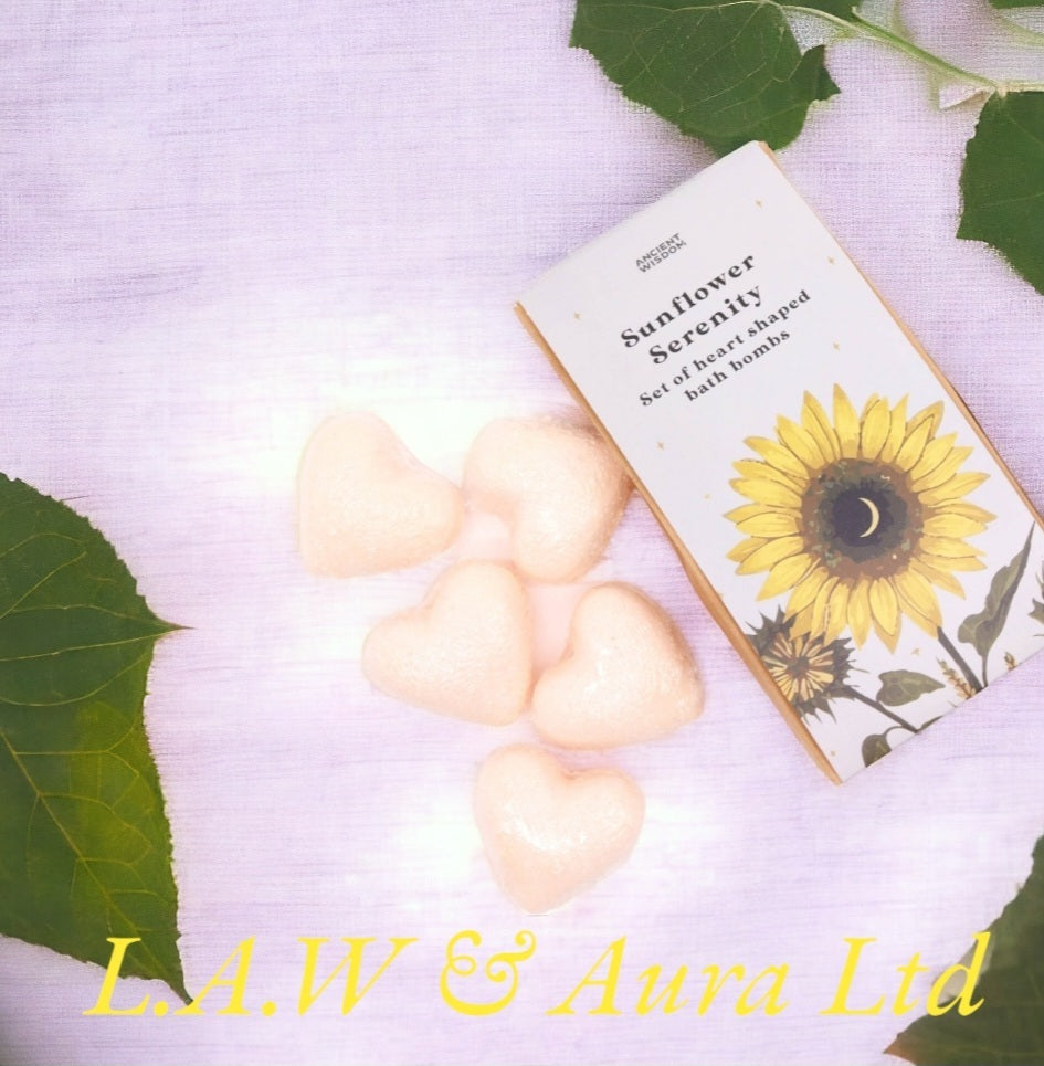 Bath Heart Gift Set - Sunflower Serenity