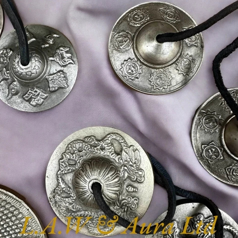 Tibetan Tingsha - Lucky Symbols - approx 6cm