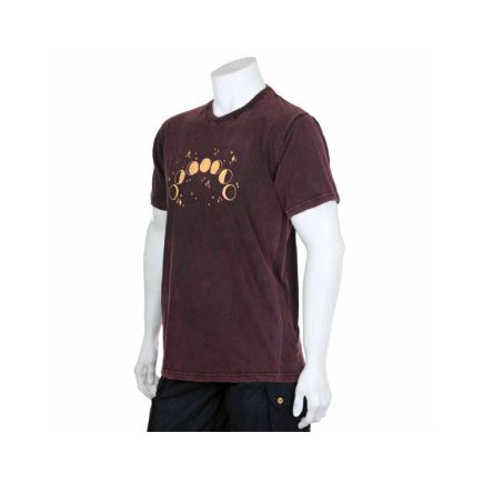 Moon Phases Design T-Shirt - Maroon