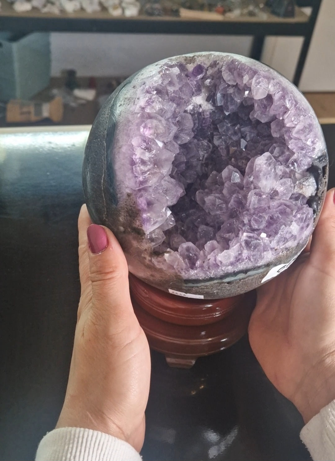 Large Heavy Amethyst Sphere đâ¨