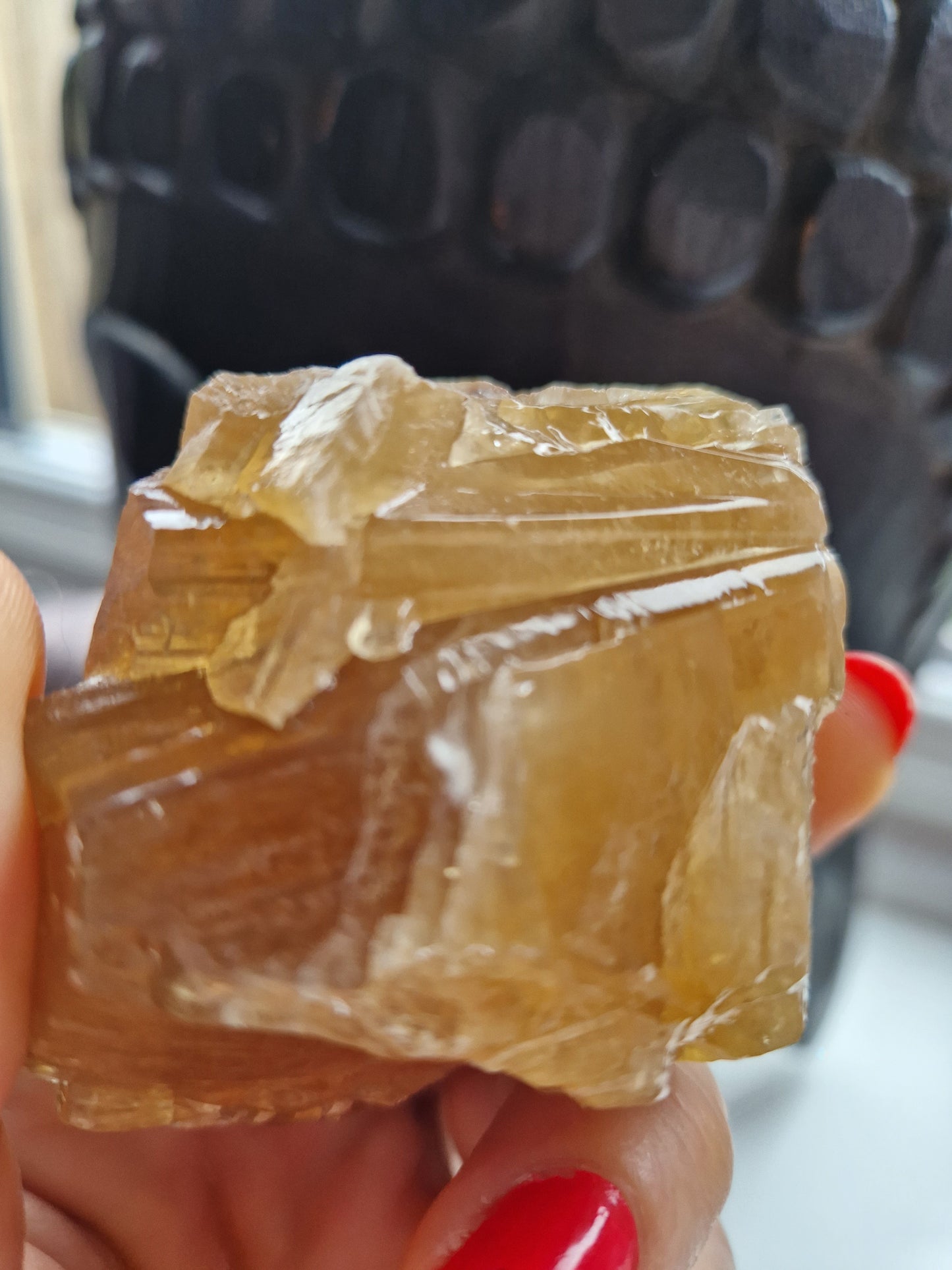 Rough Raw Mexican Honey Calcite Chunk