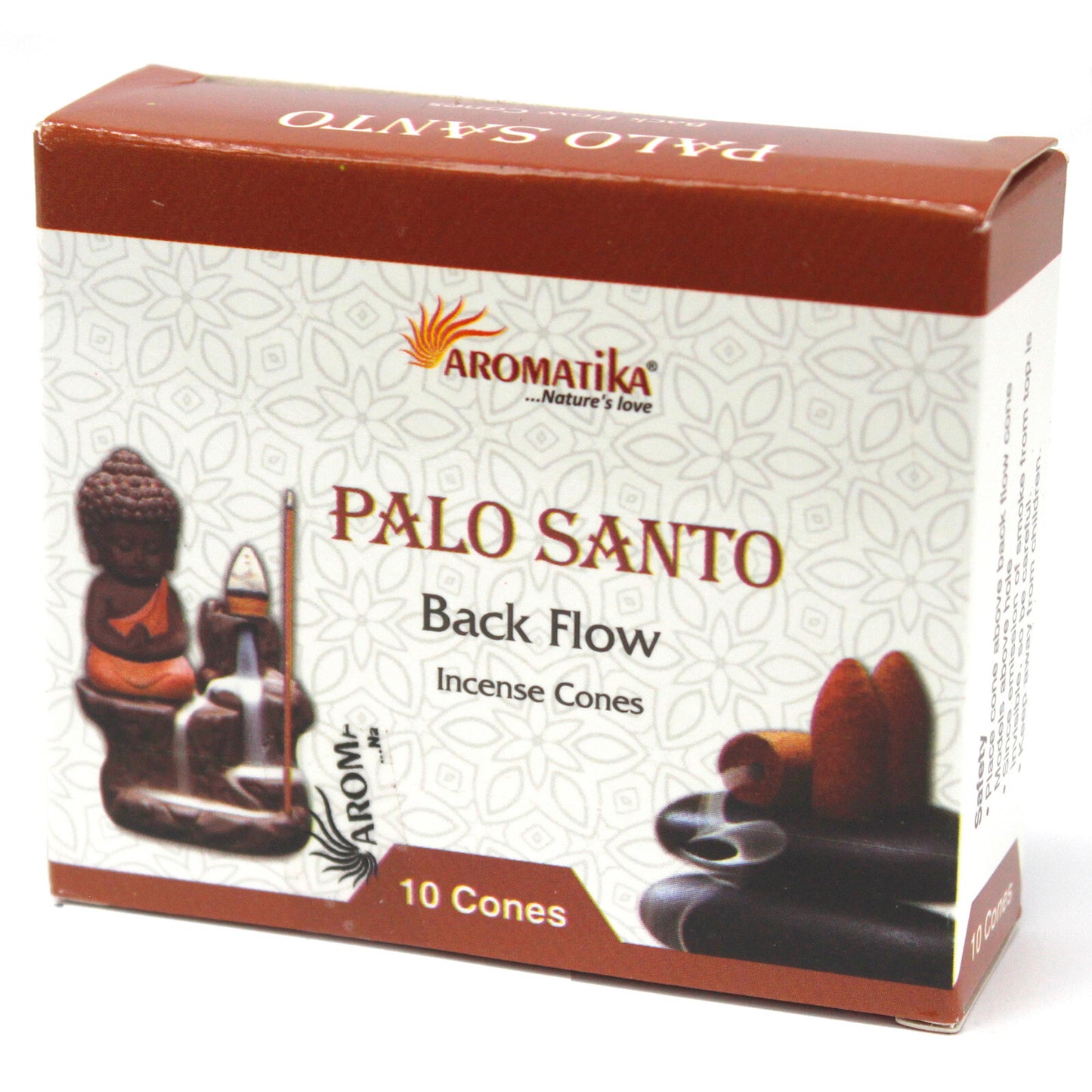 Aromatica Backflow Incense Cones - Palo Santo, Patchouli, Lavender, Nag Champa, Lotus