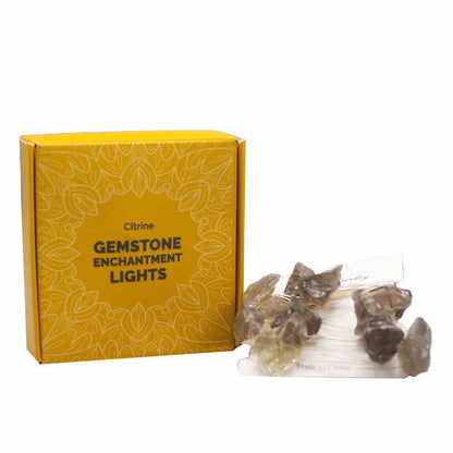 Gemstone Enchantment Lights- Rose Quartz, Celestite, Citrine, Mixed Rocks, Amethyst, Crystal Jade, Himalayam Rock Salt, Orange Jade