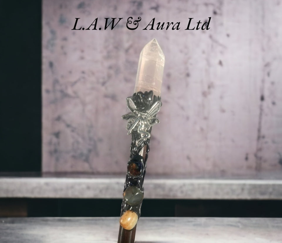 Crystal Magic wands - Amethyst, Rose Quartz