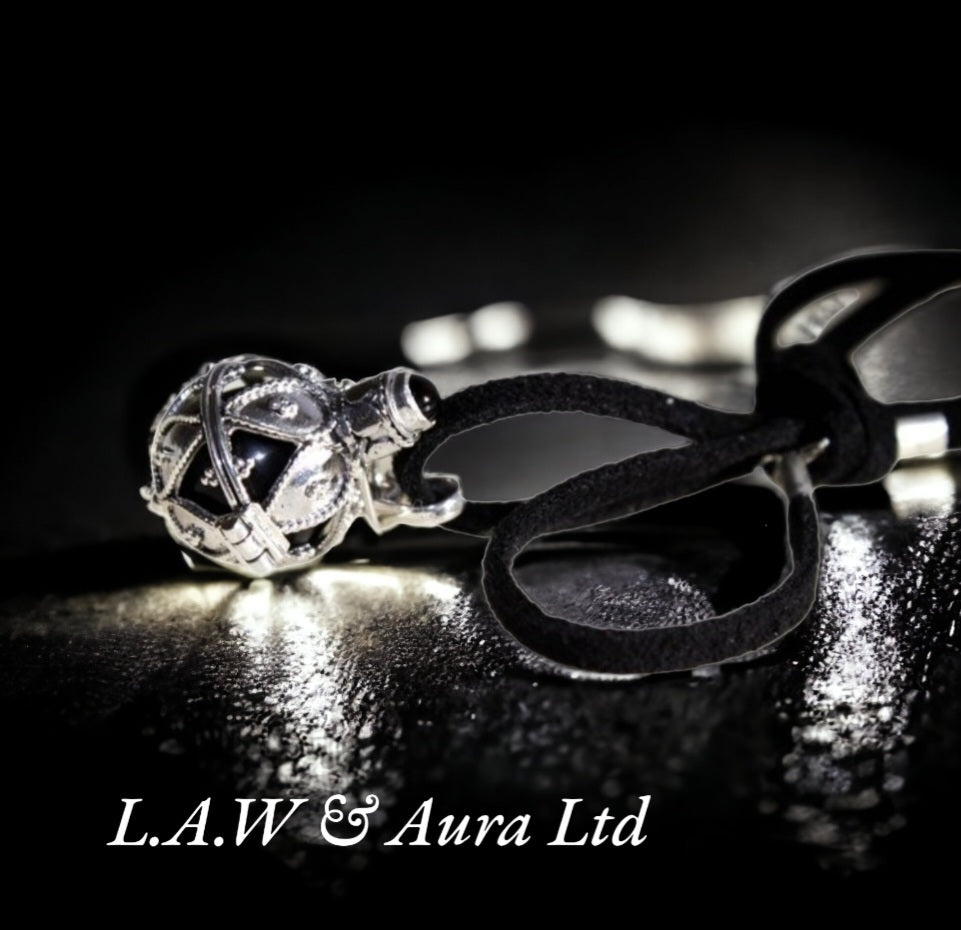 Silver Angel Bell - Darkness - 16mm