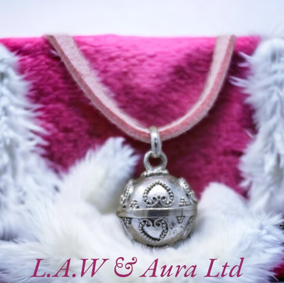 Silver Angel Bell - Love - 12mm
