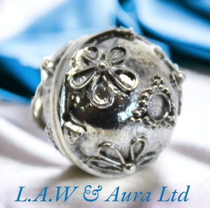 Silver Angel Bell - Faith - 12mm