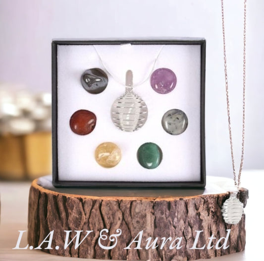 Chakra Crystal Pendant Necklace Kit
